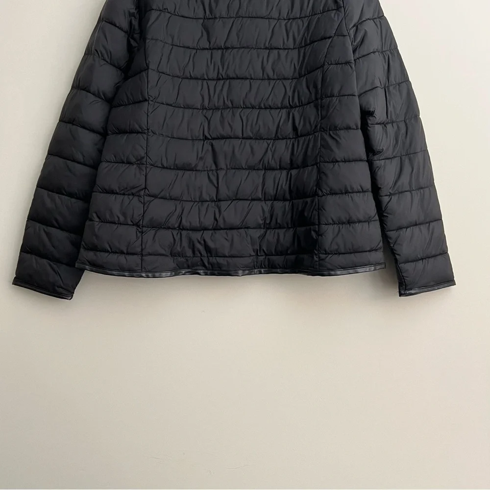 Black Packable Puffer Jacket Women's Sz XL - Picture 5 of 8